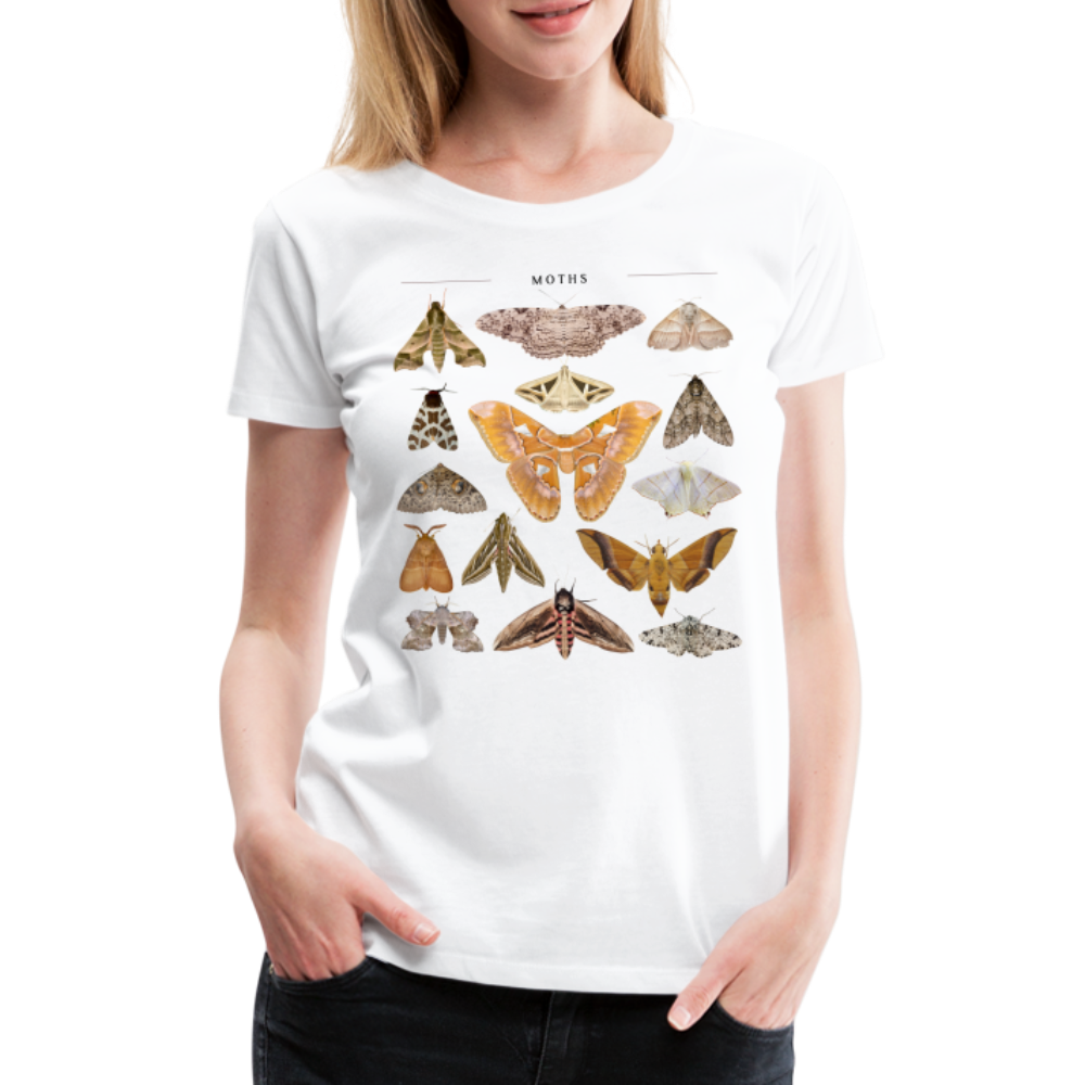 Lepidopterologie Shirt Schmetterlingssammlerin Frauen Premium T-Shirt - Weiß