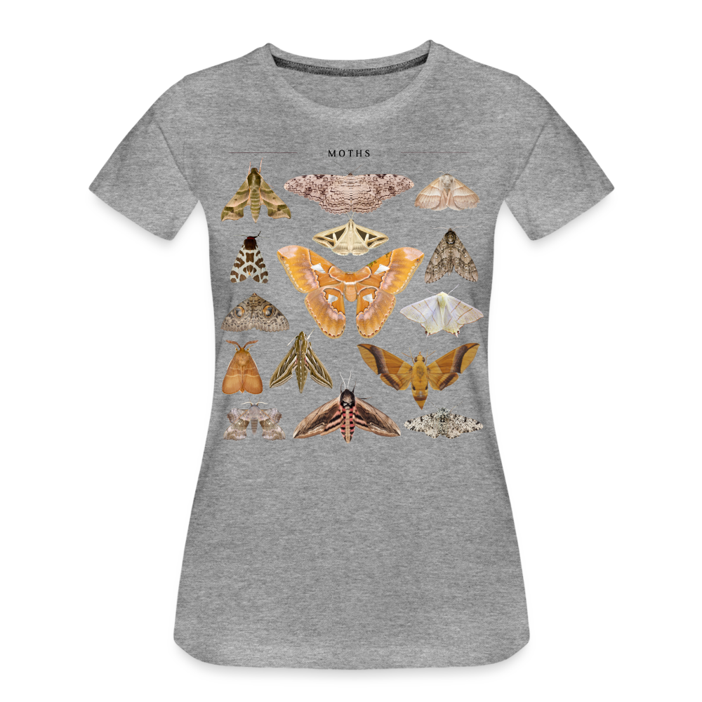 Lepidopterologie Shirt Schmetterlingssammlerin Frauen Premium T-Shirt - Grau meliert