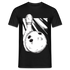 Bowling Shirt Bowling Kugel und Pin Lustiges Geschenk T-Shirt - Schwarz