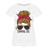 Camping Shirt Camping Life Messi Bun Frauen Premium T-Shirt - Weiß