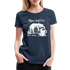 Kaffee und Katze Shirt Ohne Kaffee Ohne Mich Lustiges Frauen Premium T-Shirt - Navy