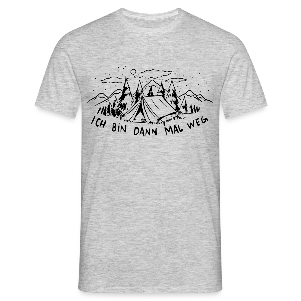 Camping Camper Shirt Ich bin dann mal weg T-Shirt - Grau meliert