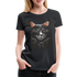 Main Coon Katze Shirt Portrait Katze Geschenk Frauen Premium T-Shirt - Schwarz
