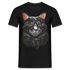Main Coon Katze Shirt Portrait Katze Geschenk T-Shirt - Schwarz