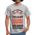 Tischler Shirt Gott erschuf den Tischler Lustiges Geschenk T-Shirt - Grau meliert