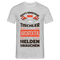 Tischler Shirt Gott erschuf den Tischler Lustiges Geschenk T-Shirt - Grau meliert