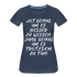 Geburtstags Shirt Alt genug Jung genug Geschenk Frauen Premium T-Shirt - Navy