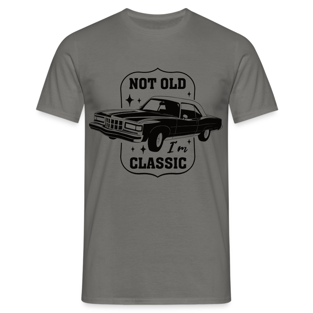 Geburtstags Shirt Retro Auto Not Old I'm Classic Geschenk T-Shirt - Graphit