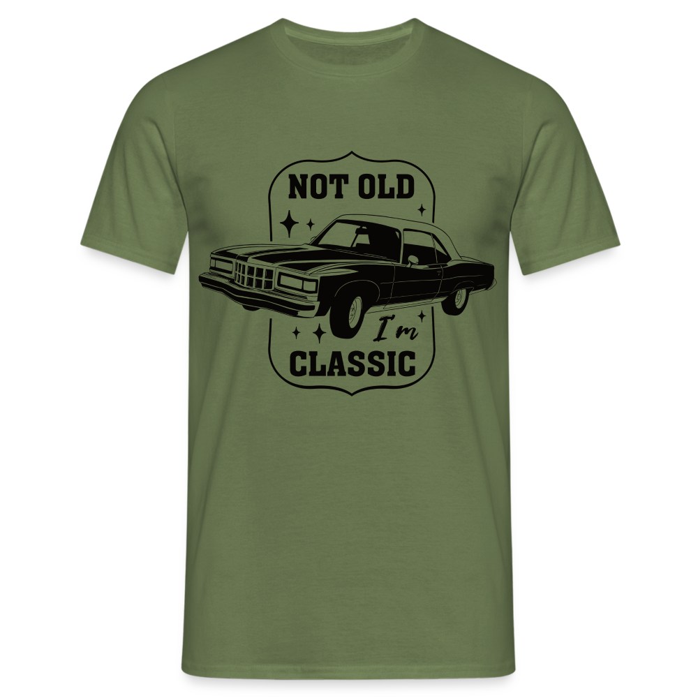Geburtstags Shirt Retro Auto Not Old I'm Classic Geschenk T-Shirt - Militärgrün