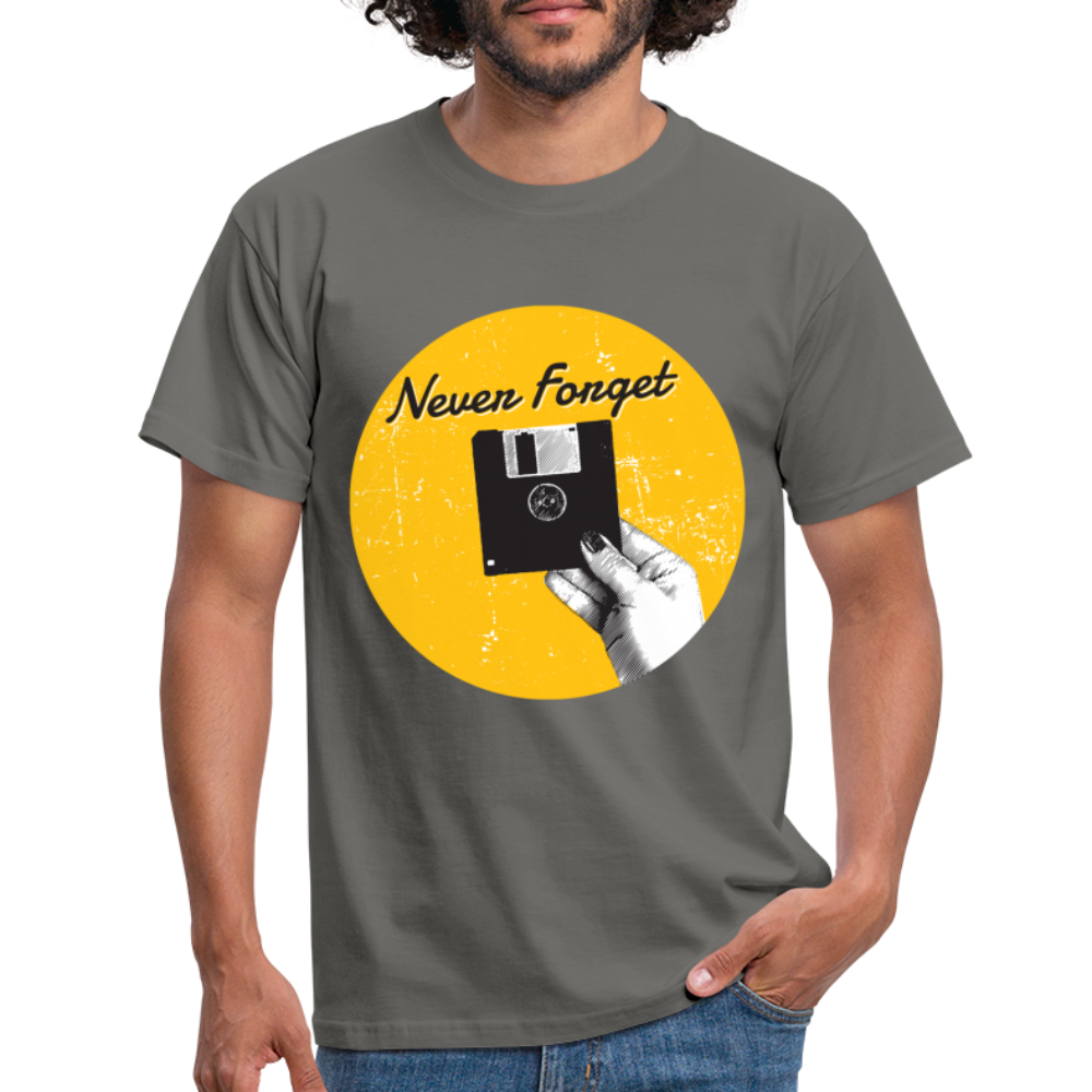 Retro Computer Diskette Shirt Computer Nerd Lustiges T-Shirt - Graphit