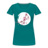 Kunstvolle Blüten Shirt Frauen Premium T-Shirt - Divablau