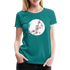 Kunstvolle Blüten Shirt Frauen Premium T-Shirt - Divablau