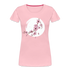 Kunstvolle Blüten Shirt Frauen Premium T-Shirt - Hellrosa