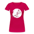 Kunstvolle Blüten Shirt Frauen Premium T-Shirt - dunkles Pink
