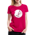 Kunstvolle Blüten Shirt Frauen Premium T-Shirt - dunkles Pink