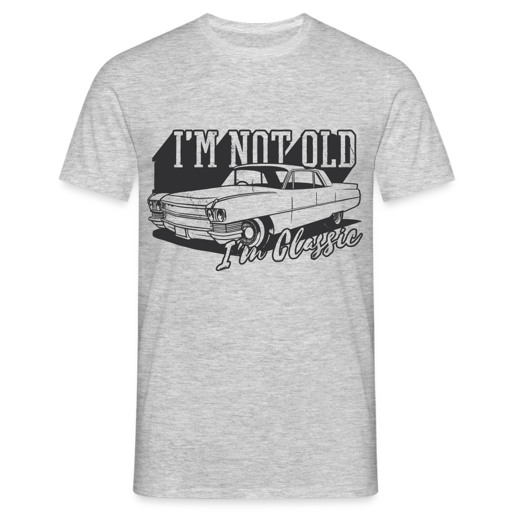 Geburtstags Shirt Klassik Auto I'n not old I'm Classic Geschenk T-Shirt - Grau meliert