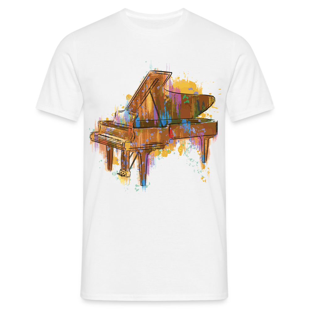 Musiker Klavier Piano Flügel Shirt Geschenk T-Shirt Für Musiker - Weiß
