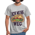 Berge Klettern Karabiner Wandern Ich muss Weg Lustiges Geschenk T-Shirt - Grau meliert