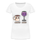 Kaffee Wein Shirt Morgens Kaffee Abends Weil Frauen Premium T-Shirt - Weiß