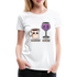 Kaffee Wein Shirt Morgens Kaffee Abends Weil Frauen Premium T-Shirt - Weiß