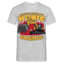 Baggerfahrer Baustellen Shirt Macht Platz für den König der Baustelle Geschenk T-Shirt - Grau meliert