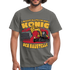 Baggerfahrer Baustellen Shirt Macht Platz für den König der Baustelle Geschenk T-Shirt - Graphit