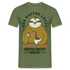 Faultier Kaffee Shirt Kaffee läuft - produktiver wird es heute nicht T-Shirt - Militärgrün