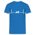 Katzen Liebhaber Shirt Katze EKG Herzschlag T-Shirt - Royalblau