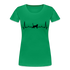 Katzen Liebhaber Shirt Katze EKG Herzschlag Frauen Premium T-Shirt - Kelly Green