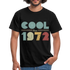 Geburtstags Shirt 1972 Retro Cool since 1972 Geschenk T-Shirt - Schwarz