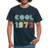 Geburtstags Shirt 1972 Retro Cool since 1972 Geschenk T-Shirt - Navy