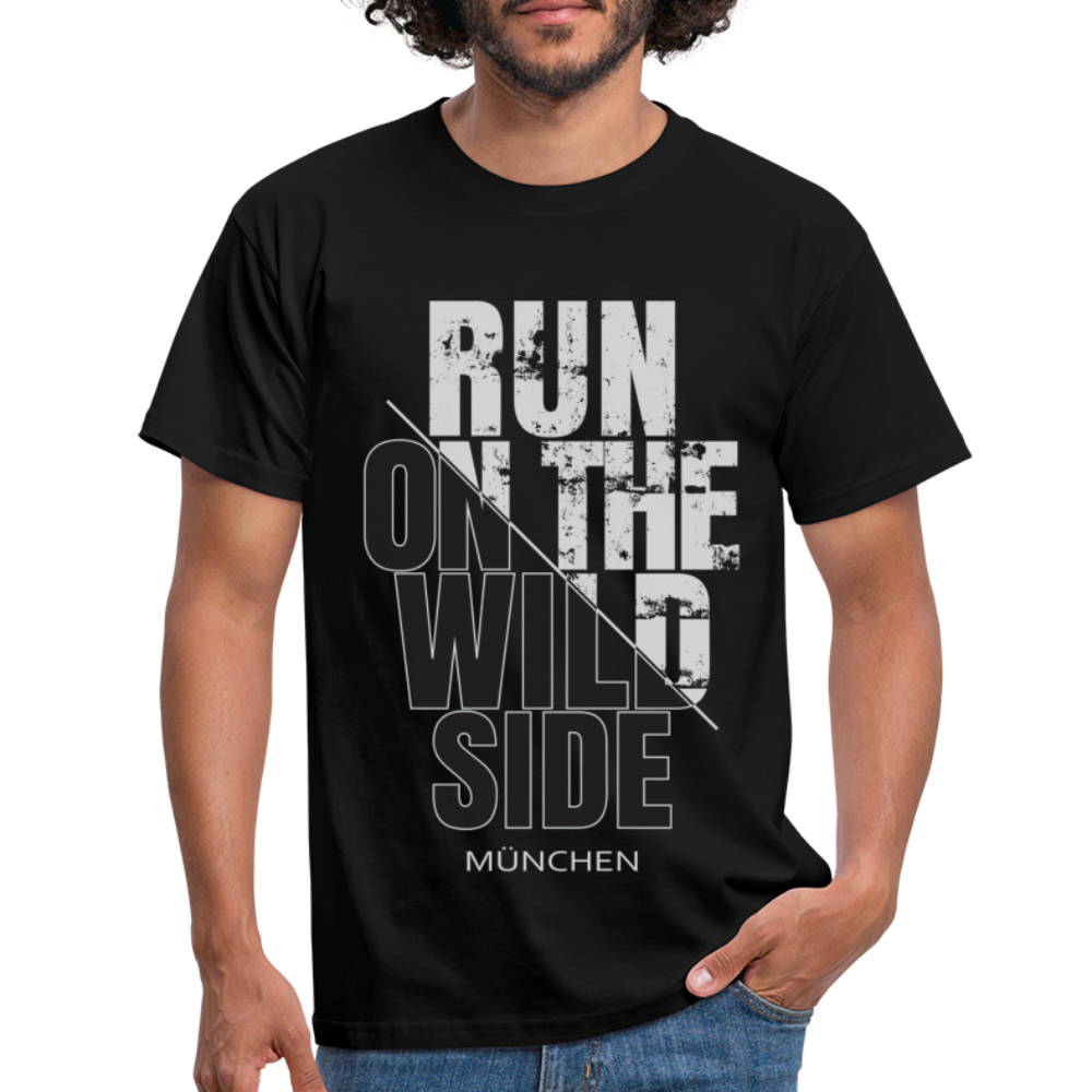 München Shirt Münchner Run on the wild Side Lustiges München T-Shirt - Schwarz