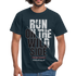 Hohenleipisch Shirt Run on the wild side Lustiges T-Shirt - Navy