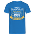 1992 Geburtstags Shirt Limitierte Auflage Jahrgang 1992 Geschenk T-Shirt - Royalblau