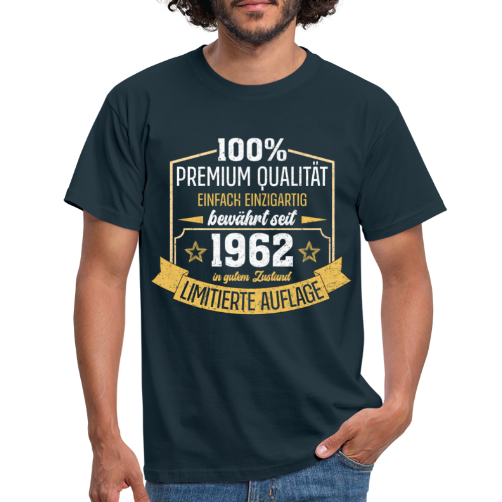 1962 Geburtstags Shirt Limitierte Auflage Jahrgang 1962 Geschenk T-Shirt - Navy
