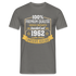 1962 Geburtstags Shirt Limitierte Auflage Jahrgang 1962 Geschenk T-Shirt - Graphit