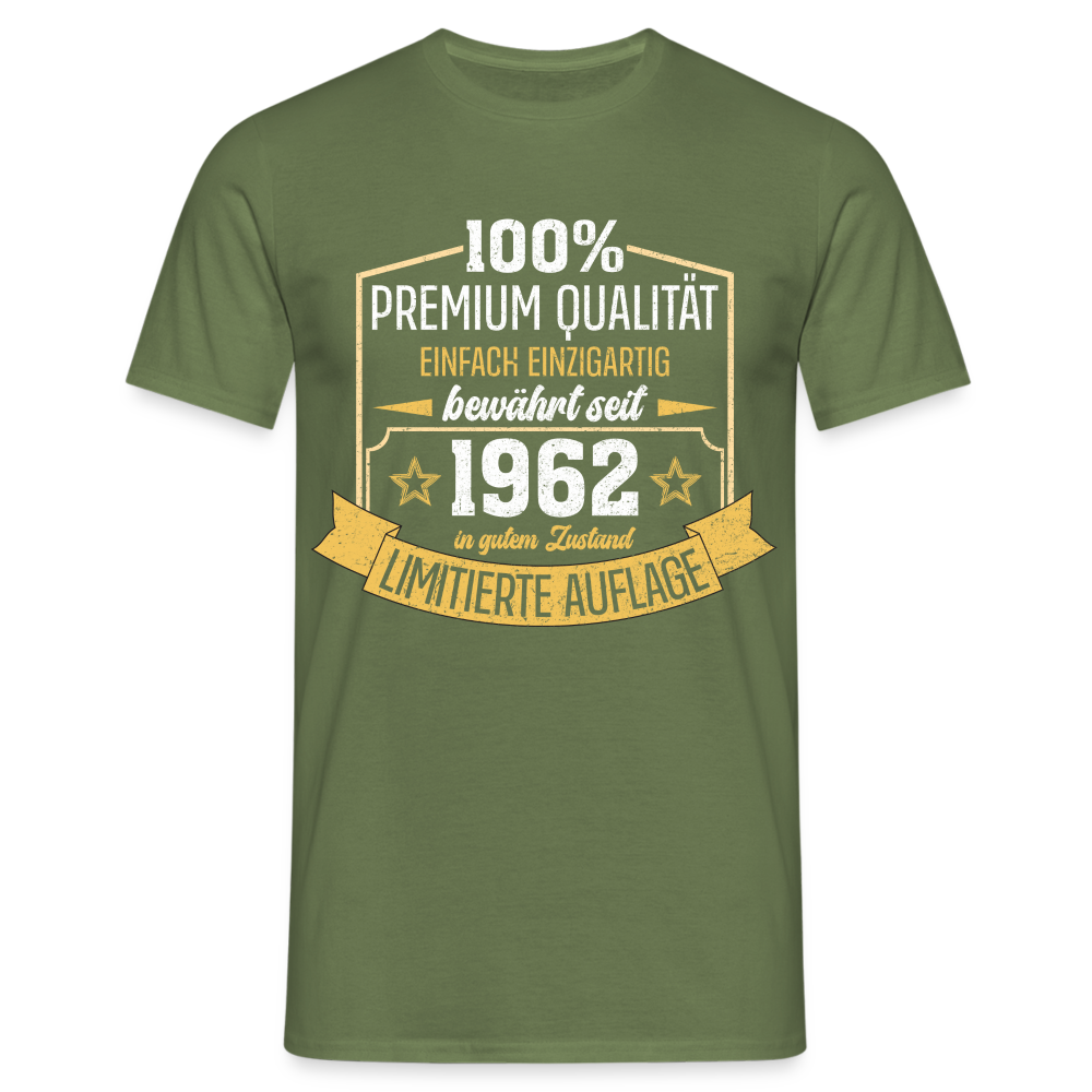 1962 Geburtstags Shirt Limitierte Auflage Jahrgang 1962 Geschenk T-Shirt - Militärgrün