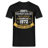 1972 Geburtstags Shirt Limitierte Auflage Jahrgang 1972 Geschenk T-Shirt - Schwarz