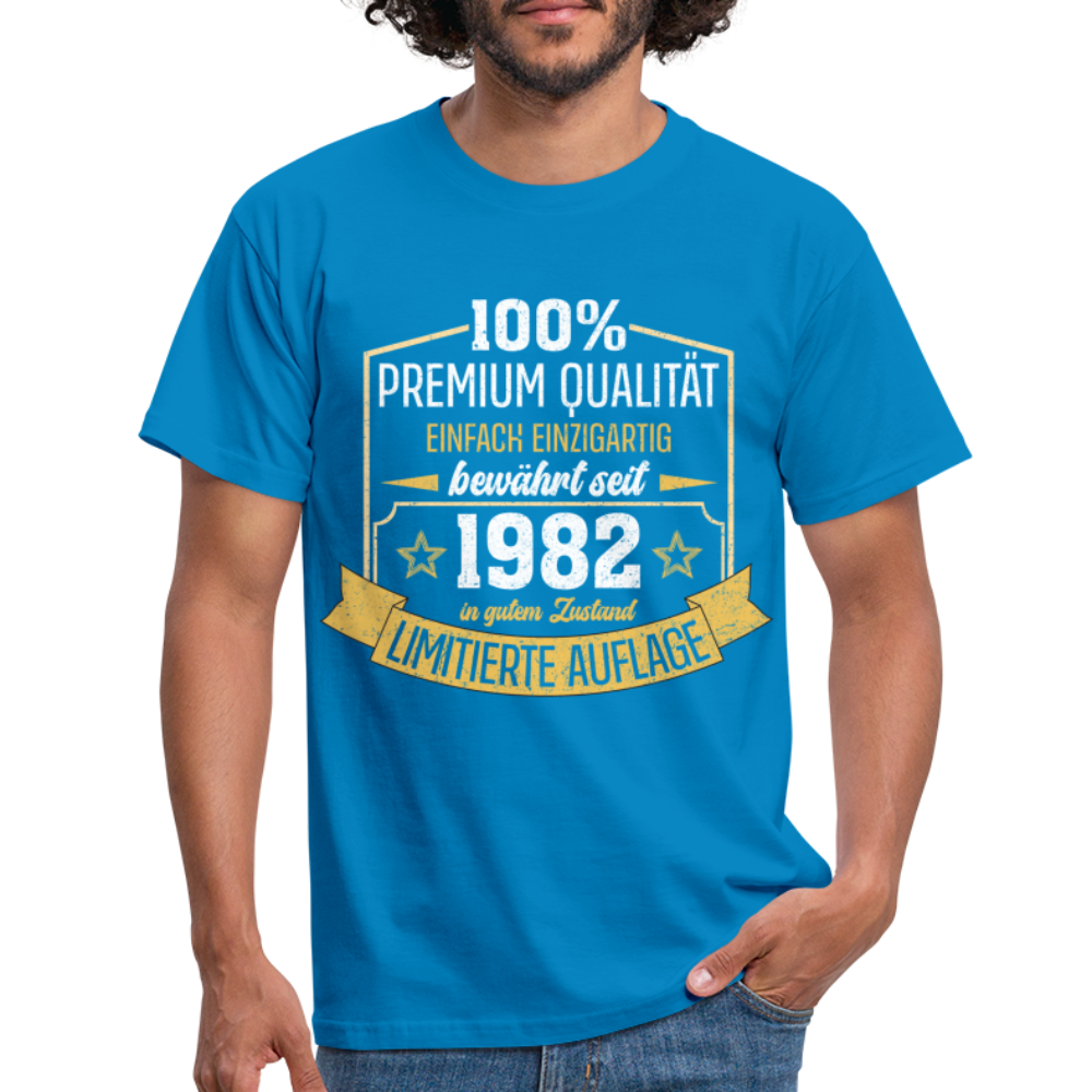 1982 Geburtstags Shirt Limitierte Auflage Jahrgang 1982 Geschenk T-Shirt - Royalblau