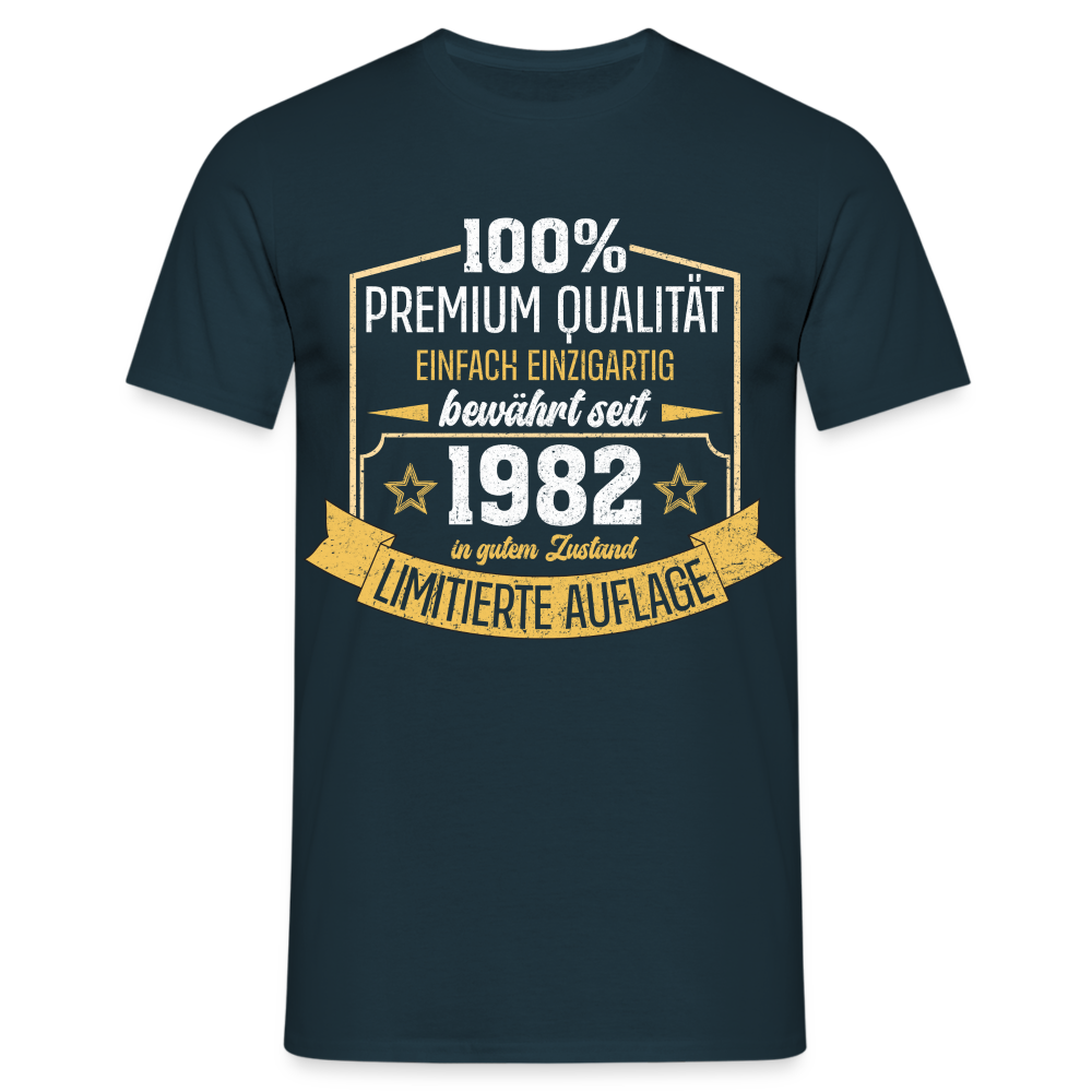 1982 Geburtstags Shirt Limitierte Auflage Jahrgang 1982 Geschenk T-Shirt - Navy