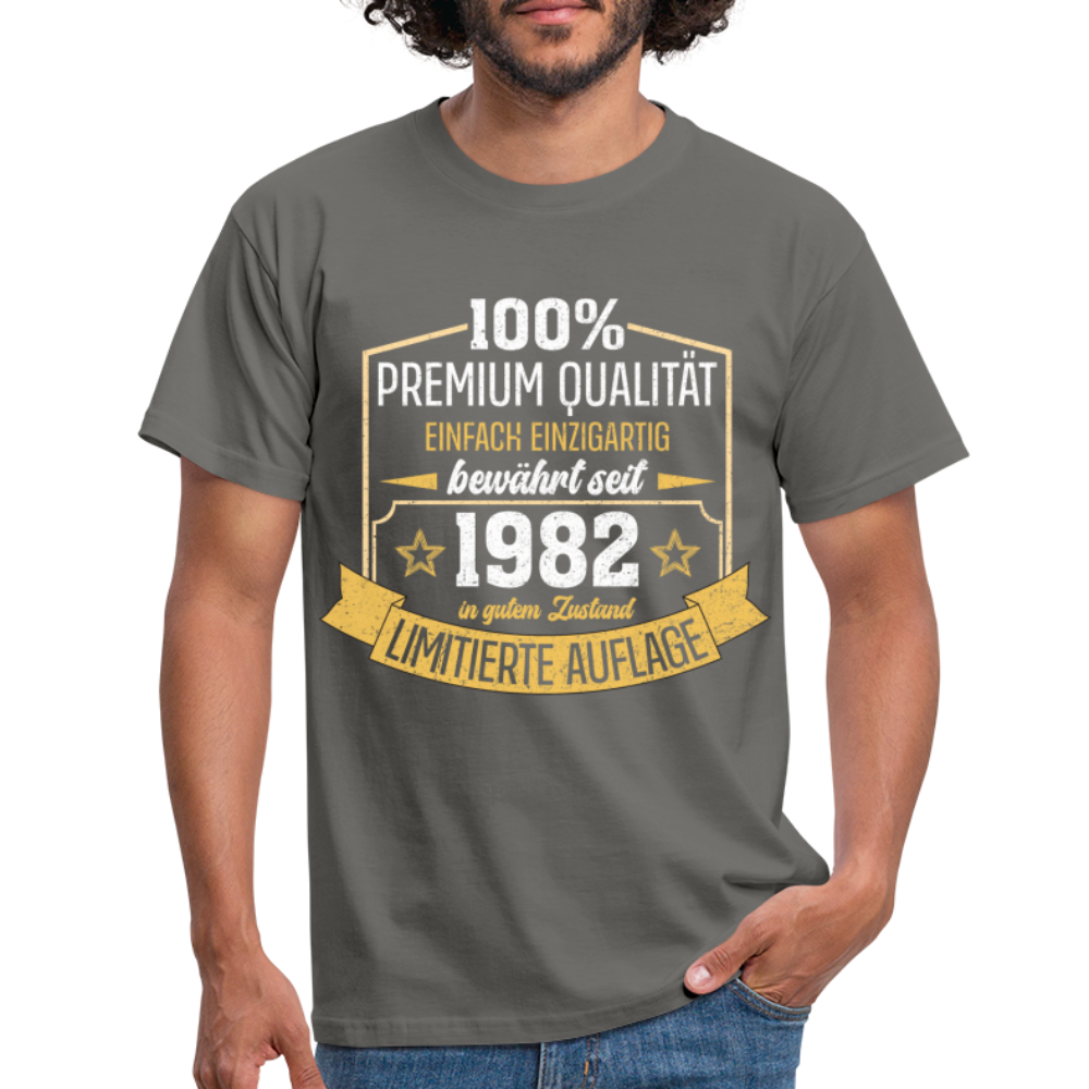 1982 Geburtstags Shirt Limitierte Auflage Jahrgang 1982 Geschenk T-Shirt - Graphit