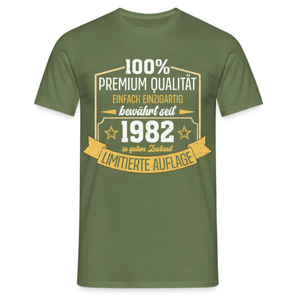 1982 Geburtstags Shirt Limitierte Auflage Jahrgang 1982 Geschenk T-Shirt - Militärgrün