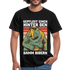 Affe Bier Shirt gepflegt einen hinter den Damm bibern Lustiges T-Shirt - Schwarz