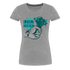 Garten Shirt Einfach mal die Kresse halten Lustiges Frauen Premium T-Shirt - Grau meliert