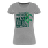 Dorfmädchen Shirt Nur ein Dörfmädchen weiss wie der Maiskolben wächst Premium T-Shirt - Grau meliert