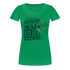 Dorfmädchen Shirt Nur ein Dörfmädchen weiss wie der Maiskolben wächst Premium T-Shirt - Kelly Green