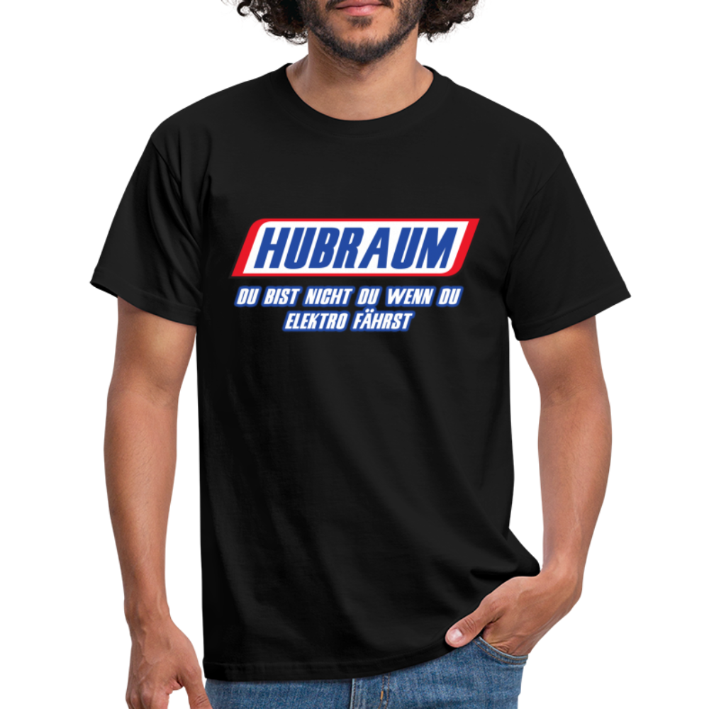 Mechaniker Mechatroniker Shirt Hubraum du bist nicht du wenn du Elektro fährst T-Shirt - Schwarz