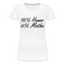 Lustiges Shirt Mathelehrerin Geschenk 95% Humor 6% Mathe Witziges T-Shirt - white