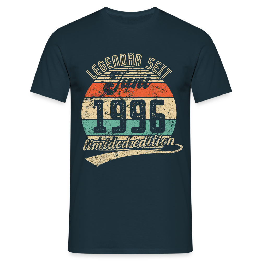1996 Geburtstags Shirt Legendär seit JUNI 1996 Geschenkidee Geschenk T-Shirt - Navy