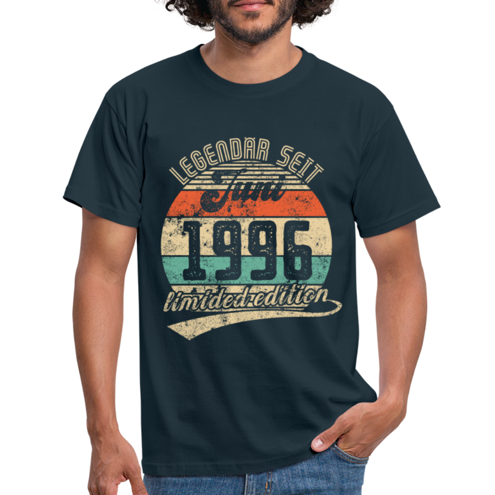1996 Geburtstags Shirt Legendär seit JUNI 1996 Geschenkidee Geschenk T-Shirt - Navy